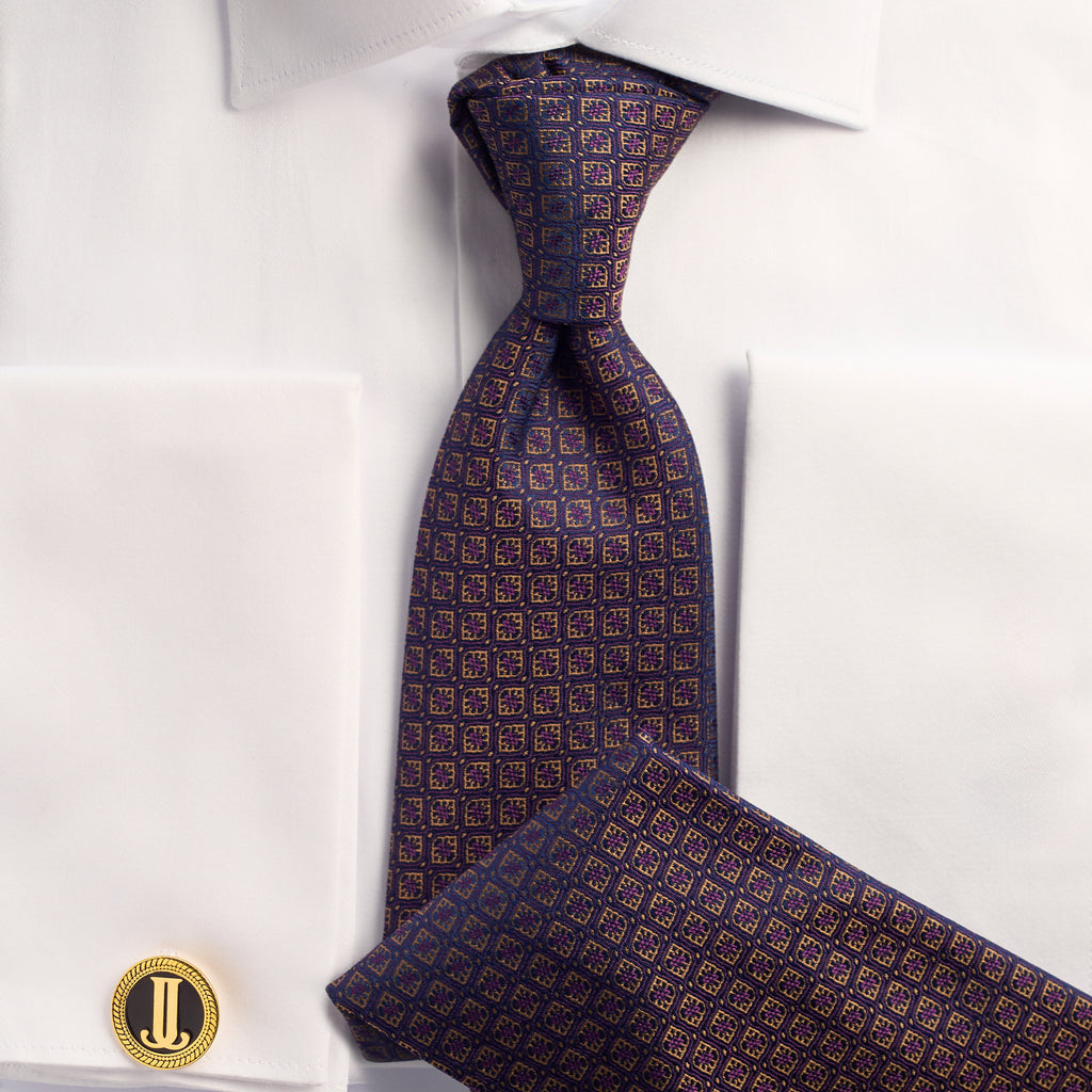 Luxury Micro-Pattern Silk Tie